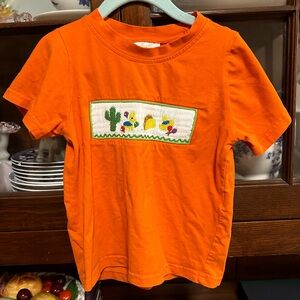 Busy Bees Smocks Orange 4T T-Shirt with Taco/ Cinco de Mayo Design